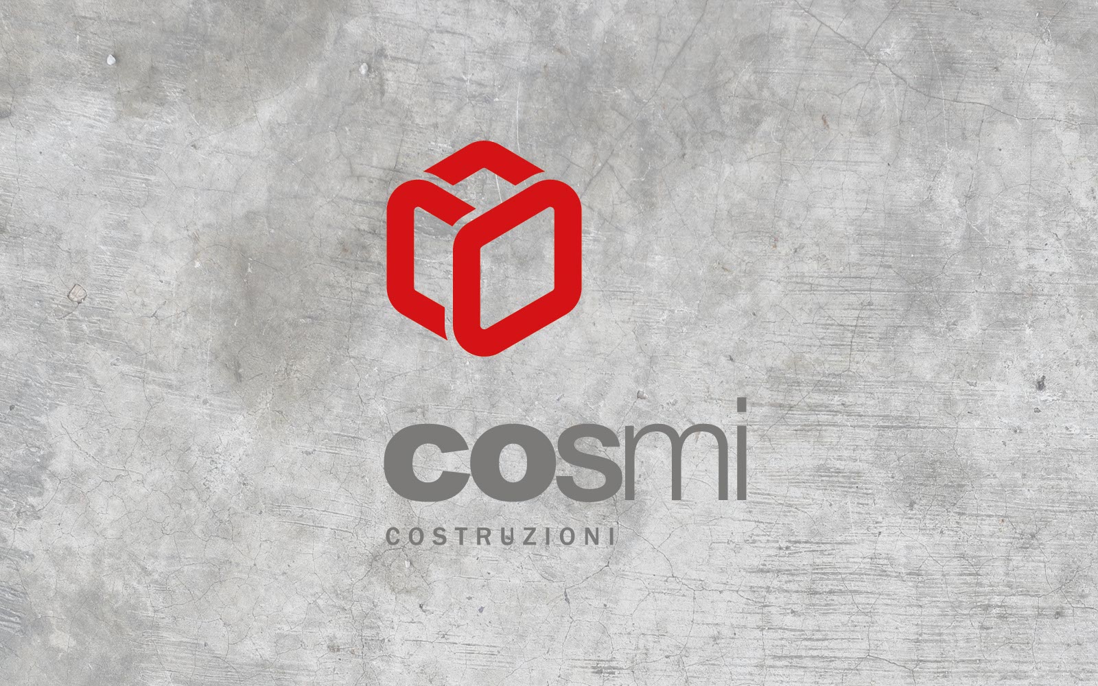 progetto del logo per impresa costruzioni cosmi, realizzato da diadestudio agenzia di comunicazione arco di trento