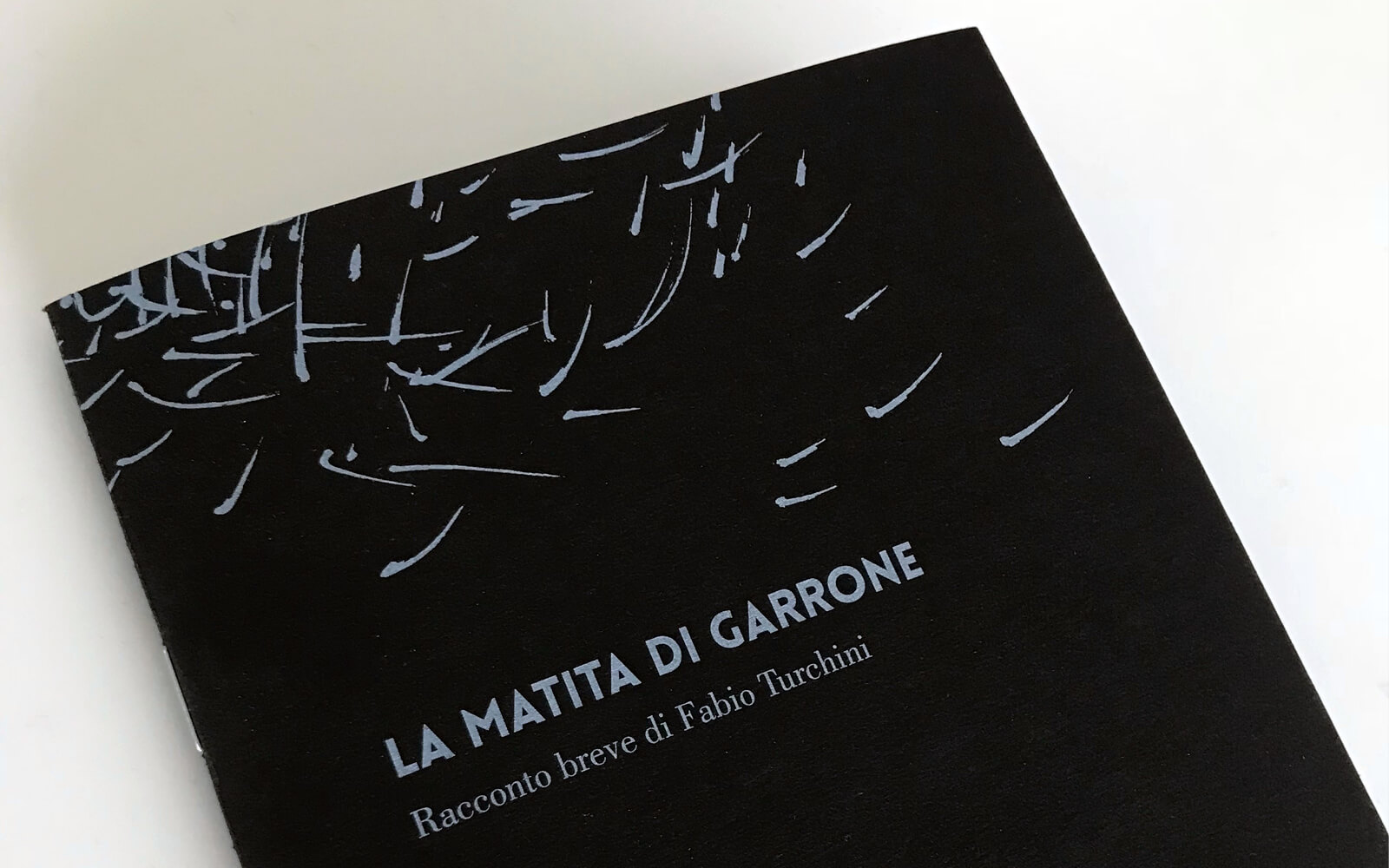 La Matita di garrone, dettaglio di copertina della brochure illustrata dallo studio grafico Diade di Arco Tn