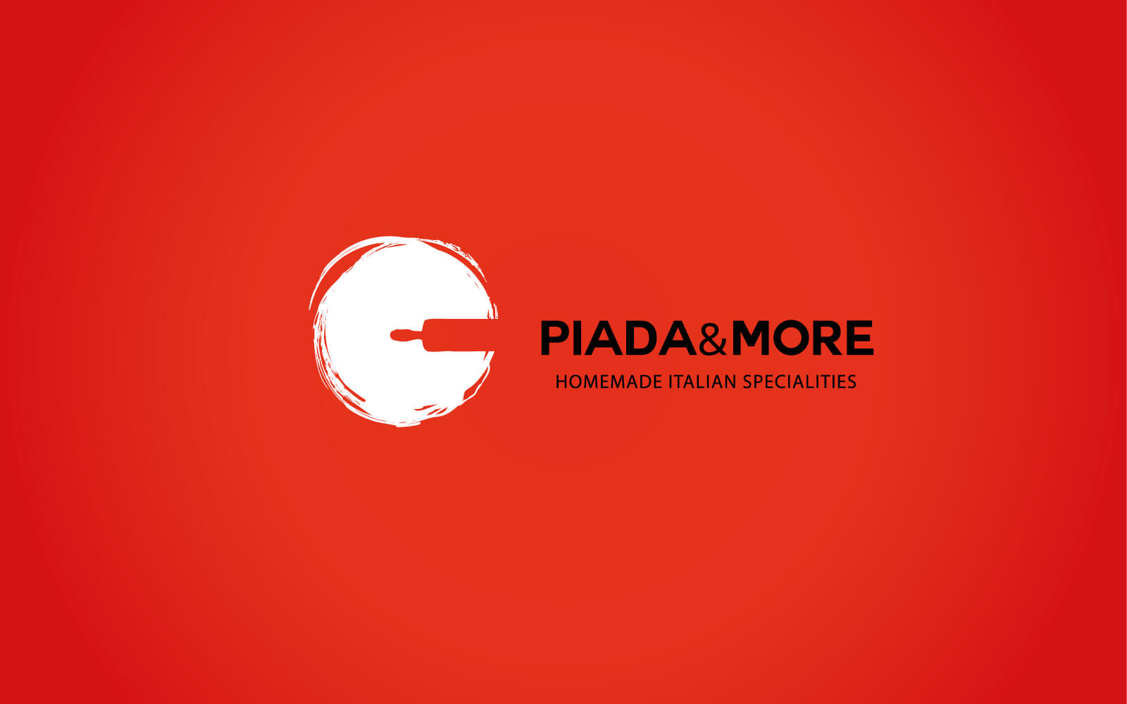 progetto del marchio per ristorante piada and more, creato da diadestudio agenzia grafica arco trento