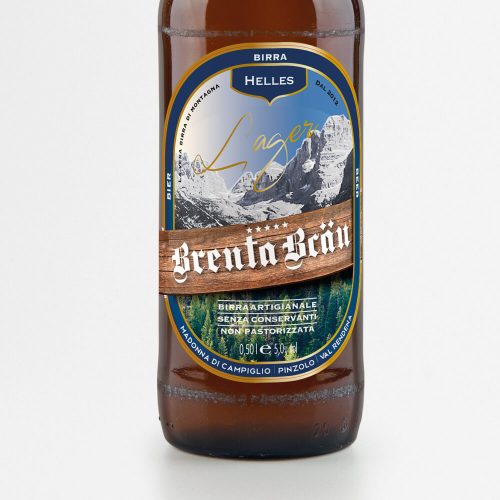 particolare etichetta birra Brenta Brau progettata dallo studio di comunicazione diadestudio arco trento