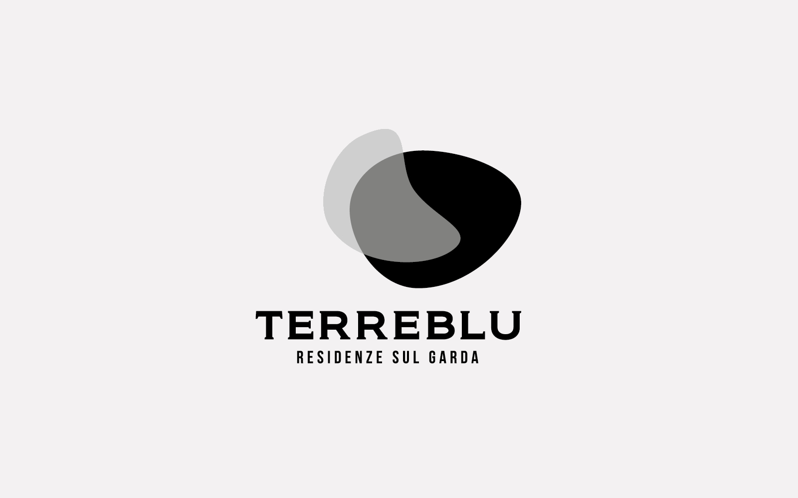 progetto del logotipo terreblu, versione moncolore, progetto diadestudio