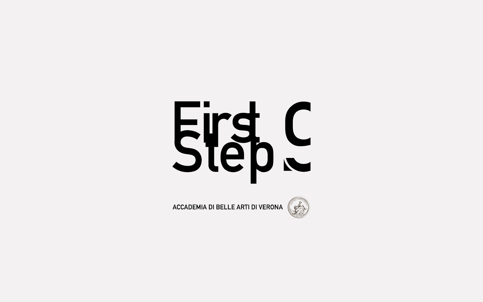 progetto del marchio first step 9, versione moncolore, progetto diadestudio agenzia di comunicazione arco di trento