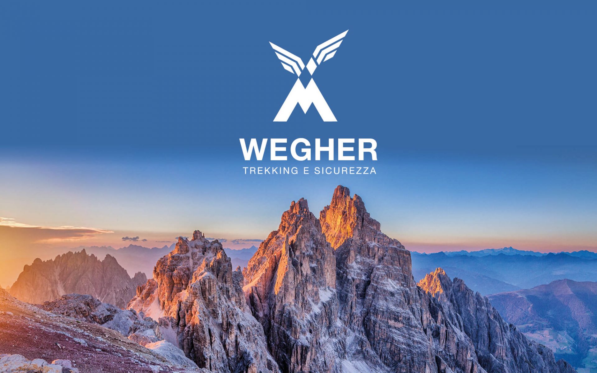 progetto del marchio wegher realizzato dallo studio grafico diadestudio di trento