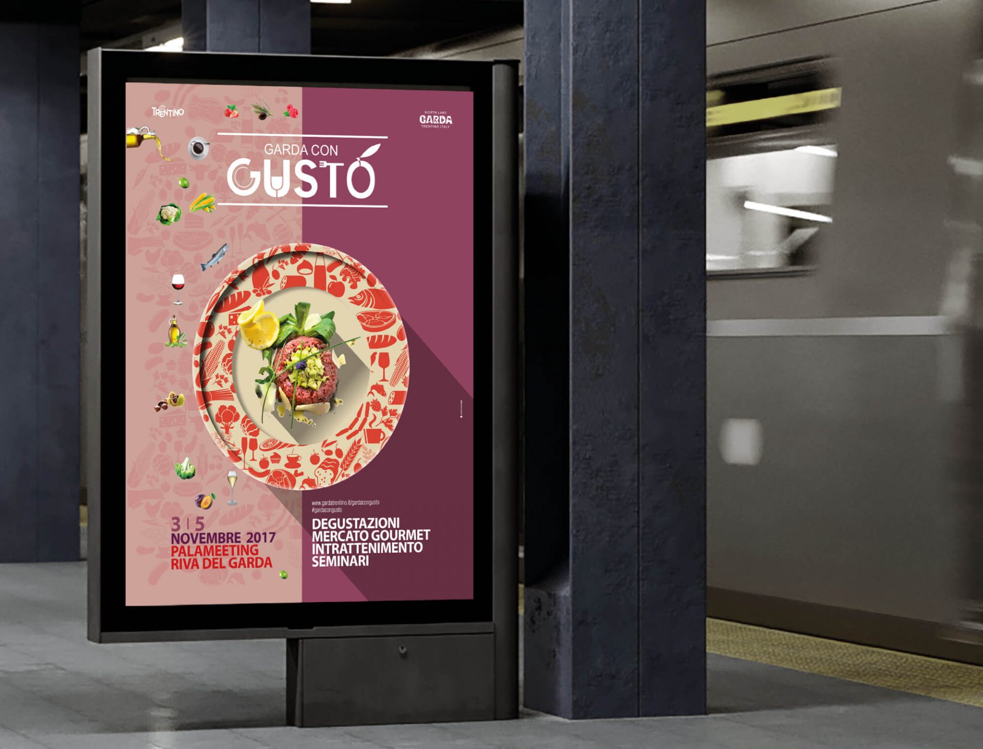 concept grafico per manifesto festival del gusto creato dall'agenzia grafica diadestudio