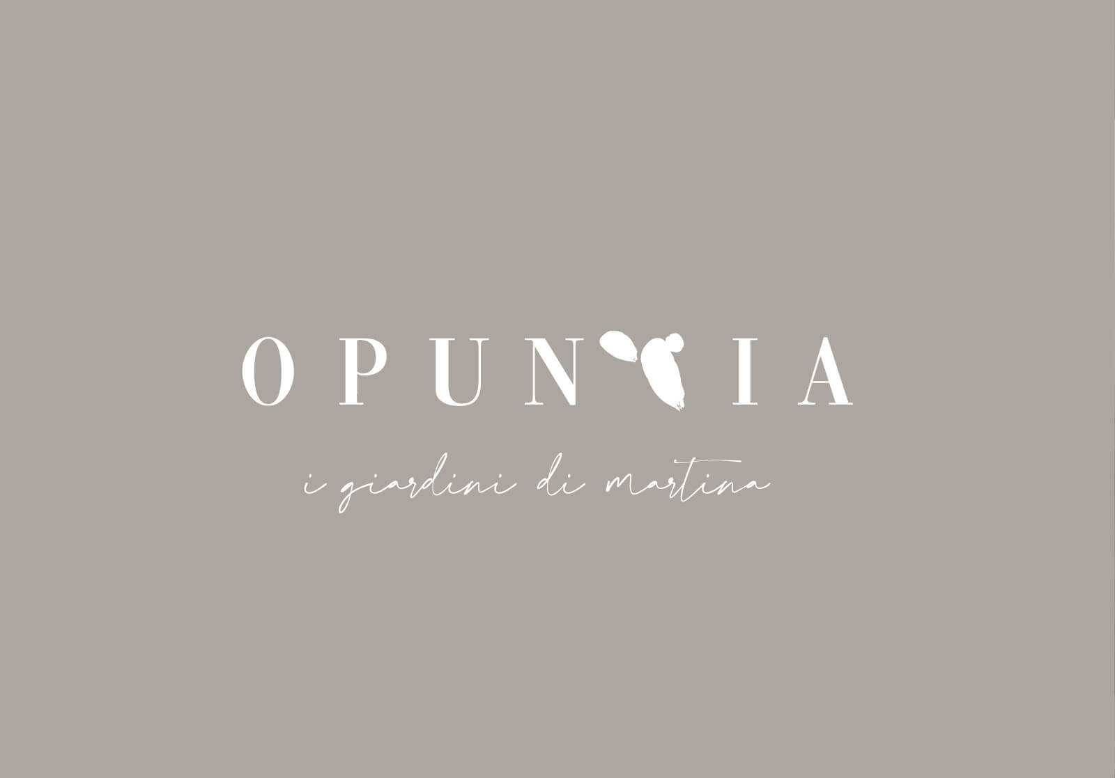 studio grafico per il logo Opuntia, i giardini di Martina, Diadestudio